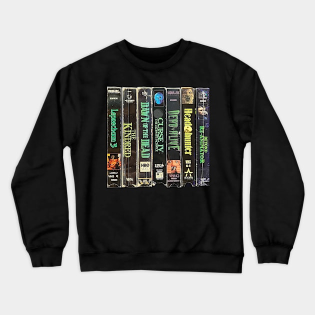 Movie Horror Retro Cassete 6 Crewneck Sweatshirt by generasilawas